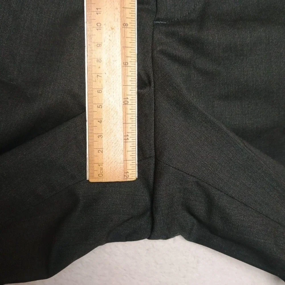 Banana Republic Pants Mens 35x26 Black Slim Marzotto Super 120s Wool Dress Slack